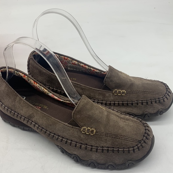 Skechers Light Brown Suede Slip On Loafer Size 7 SKT5015C - Picture 3 of 10